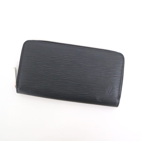 2001017256600747 1 Louis Vuitton Zippy Wallet Epi Noir Black