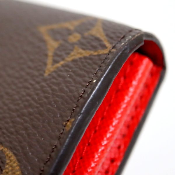 2001017257000002 10 Louis Vuitton Portefeuille Sarah BifLong Wallet Coquelicot Red