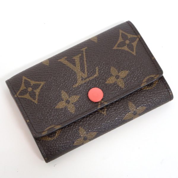 2001053256500019 1 Louis Vuitton Multicle 6 6 key case monogram poppy petal