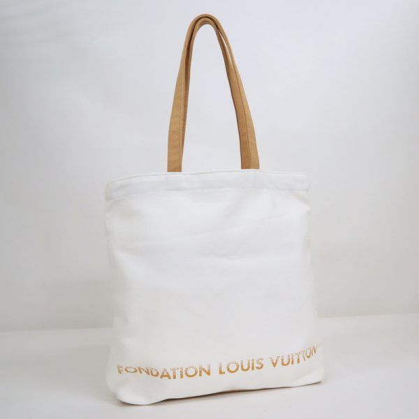 2001198255400608 1 Louis Vuitton Fondation Museum Tote Bag White