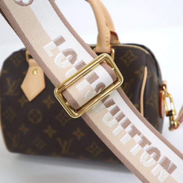 2001198255400609 7 Louis Vuitton Speedy Bandouliere 20 Brown Monogram