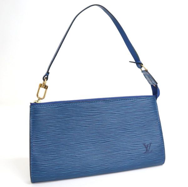 2001198256000070 1 Louis Vuitton Pochette Accessory Pouch Epi Toledo Blue