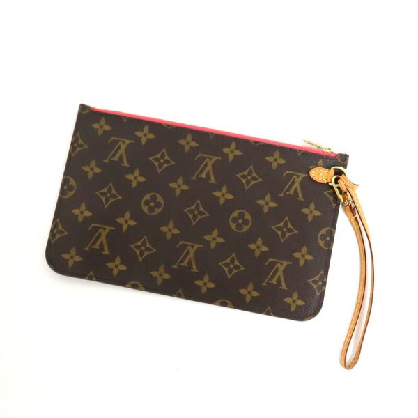 2001198256100118 2 Louis Vuitton Neverfull MM attached pouch monogram Bag