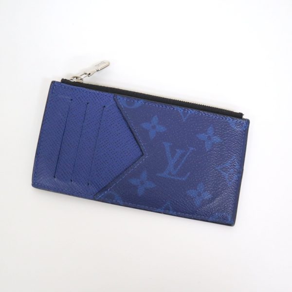 2001198256100211 2 Louis Vuitton coin card holder Cobalt Taiga Monogram Bag