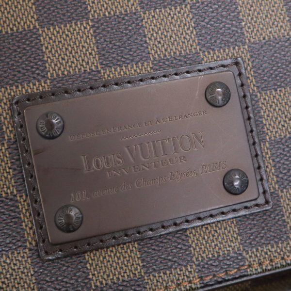 2001198256200085 3 Louis Vuitton Brooklyn MM Messenger Bag Damier Ebene Brown