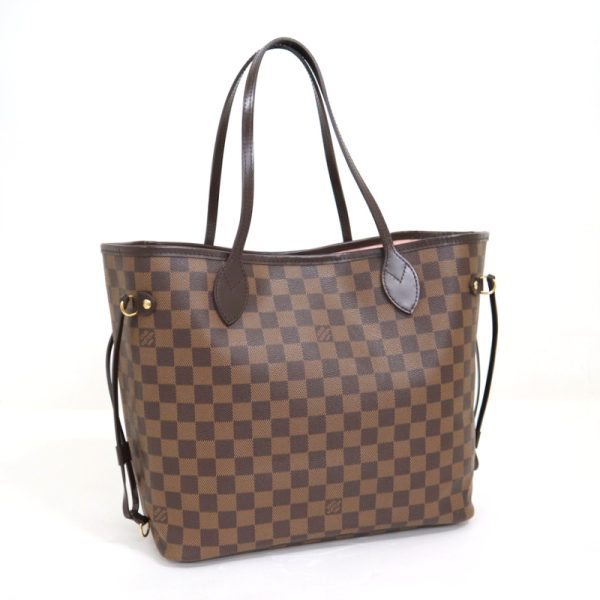 2001198256300148 2 Louis Vuitton Neverfull MM Damier Ebene Pink