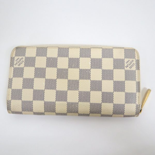 2001198256500197 2 Louis Vuitton Zippy Wallet Damier Azur White