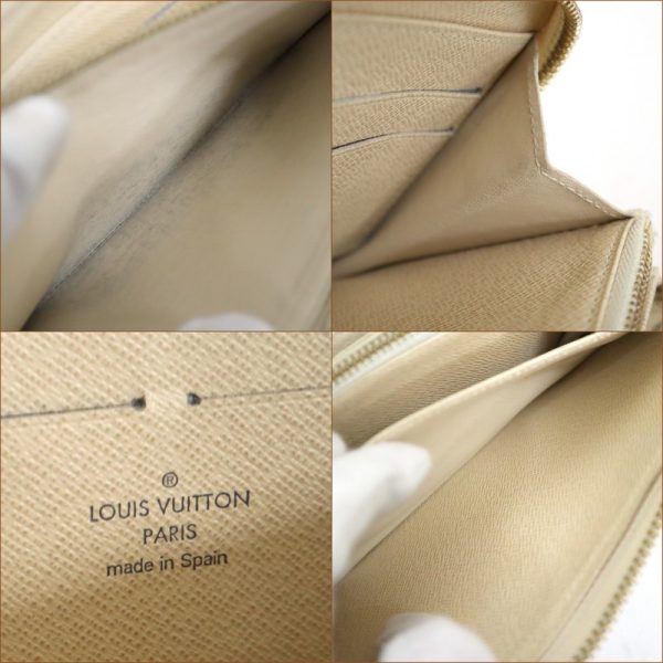 2001198256500197 9 Louis Vuitton Zippy Wallet Damier Azur White