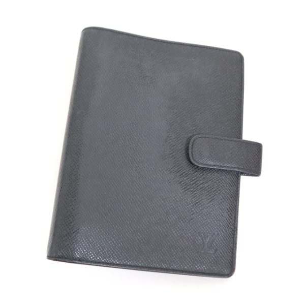 2001198256800019 1 Louis Vuitton Agenda MM Notebook Taiga Ardoise