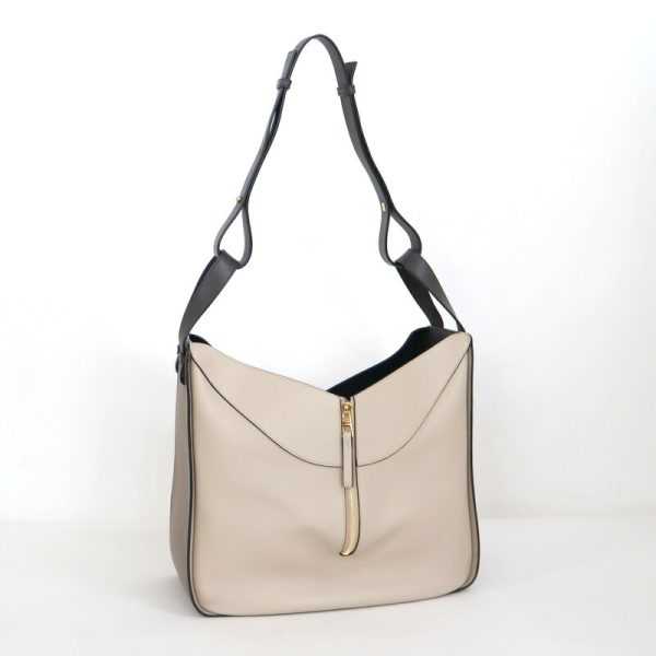 2001201256100010 3 Loewe Hammock Bag Medium Beige Taupe