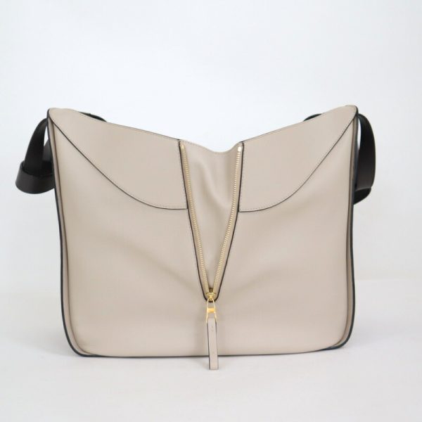 2001201256100010 5 Loewe Hammock Bag Medium Beige Taupe