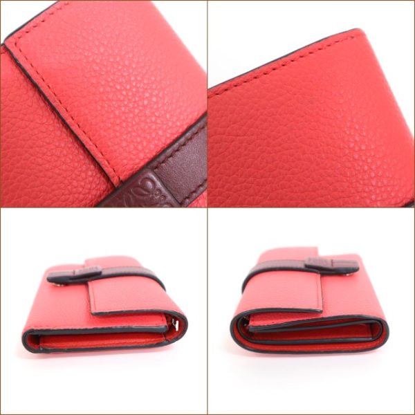 2001203256500006 3 Loewe Small Wallet Poppy Pink Bold