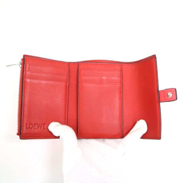 2001203256500006 4 Loewe Small Wallet Poppy Pink Bold