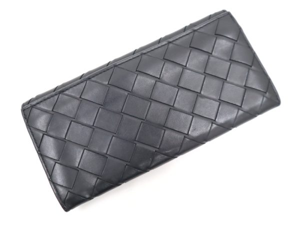 2003809255719459 2 Bottega Veneta Continental Wallet Intrecciato Black