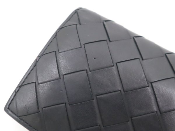 2003809255719459 3 Bottega Veneta Continental Wallet Intrecciato Black