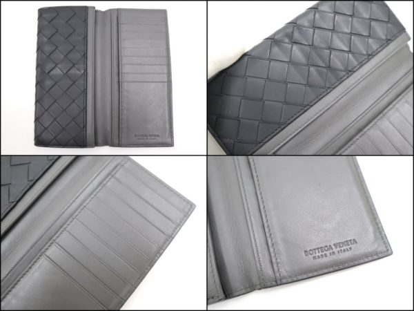 2003809255719459 5 Bottega Veneta Continental Wallet Intrecciato Black