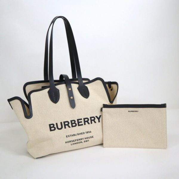 2009512255900285 1 Burberry tote bag soft belt beige