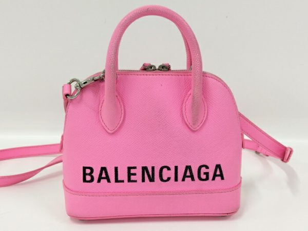 2010199258200025 2 BALENCIAGA 2WAY shoulder bag Virtop pink leather