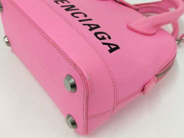 2010199258200025 3 BALENCIAGA 2WAY shoulder bag Virtop pink leather