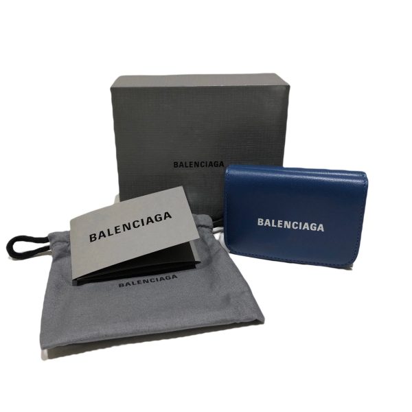 2010205255900008 7 Balenciaga wallet blue