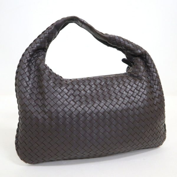 2010298256100005 2 Bottega Veneta One Shoulder Bag Intrecciato Suede Brown