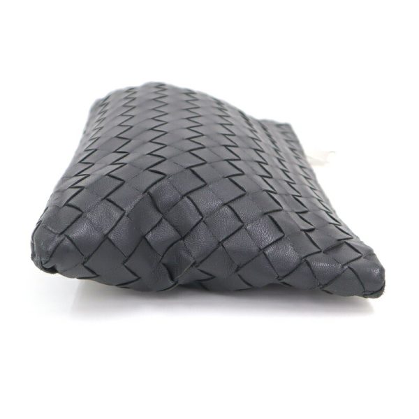 2010298256300007 4 Bottega Veneta Clutch Bag Intrecciato Black