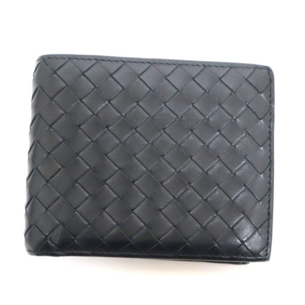 2010303255000046 2 Bottega Veneta Wallet Intrecciato Black