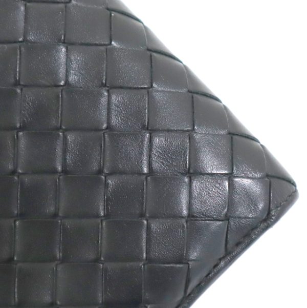 2010303255000046 3 Bottega Veneta Wallet Intrecciato Black