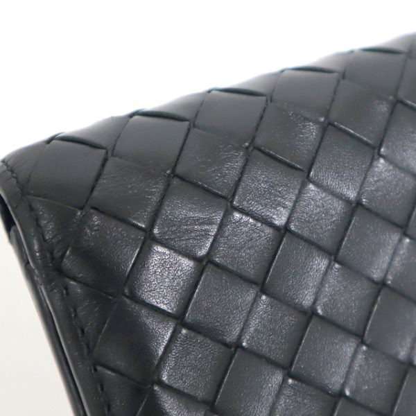 2010303255000046 4 Bottega Veneta Wallet Intrecciato Black