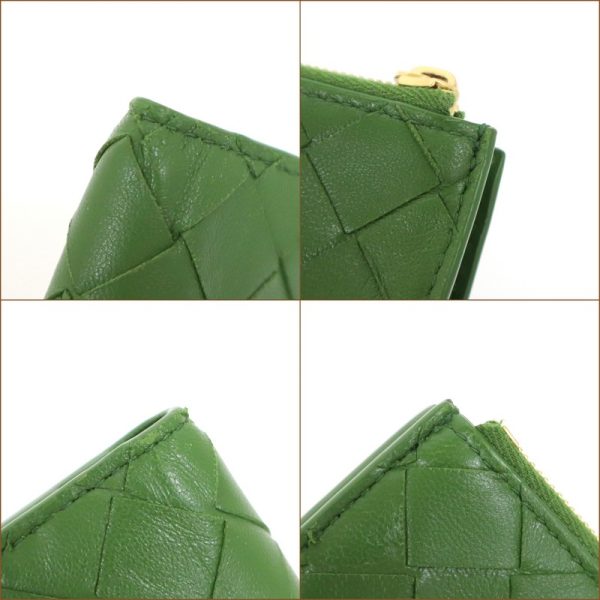 2010303255400034 3 Bottega Veneta Intrecciato Wallet Green