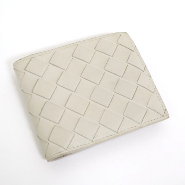 2010303256000013 1 Bottega Veneta Intrecciato Wallet Ivory