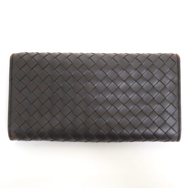 2010303256100011 2 Bottega Veneta BifLong Wallet Intrecciato Black