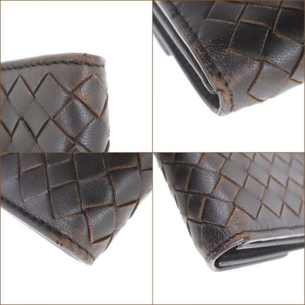 2010303256100011 3 Bottega Veneta BifLong Wallet Intrecciato Black