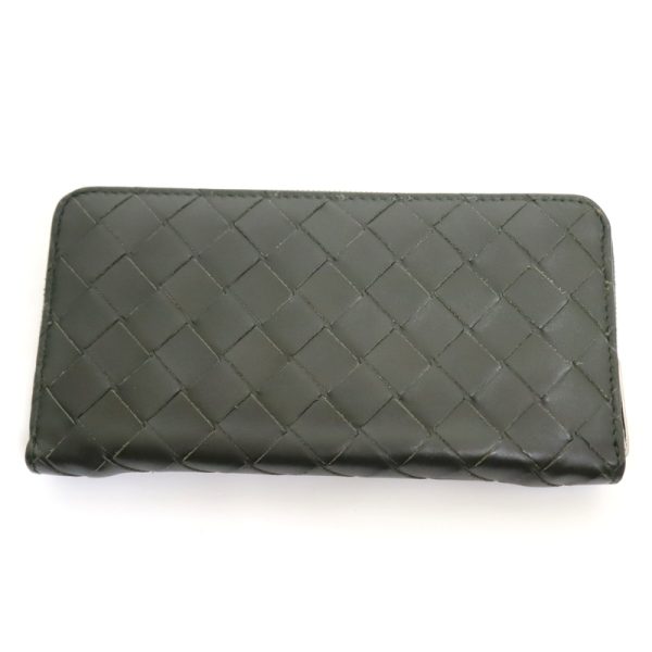 2010303256500021 2 Bottega Veneta Long Wallet Turk Green Leather