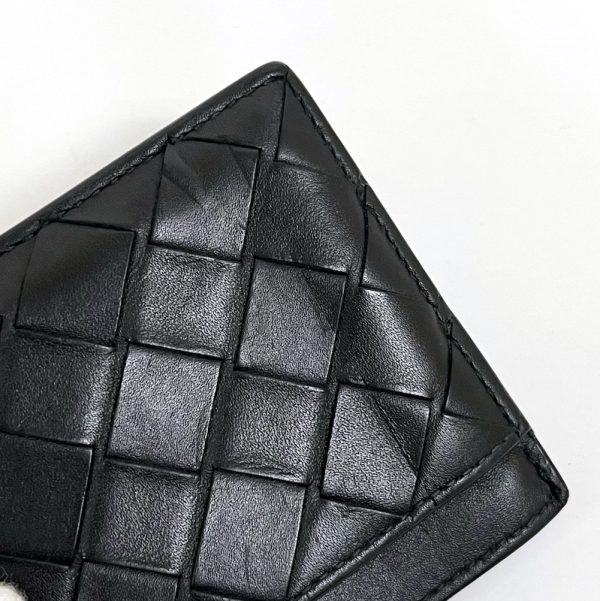 2010303256500028 5 Bottega Veneta Card Coin Case Intrecciato Black