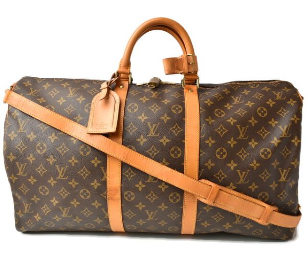 201031 18 lv 1 Louis Vuitton Keepall 55 Monogram Shoulder Bag