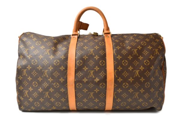 201031 18 lv 10 Louis Vuitton Keepall 55 Monogram Shoulder Bag