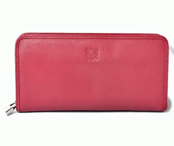 201031 3 lo 1 Loewe Amazona Long Wallet Goatskin Pink