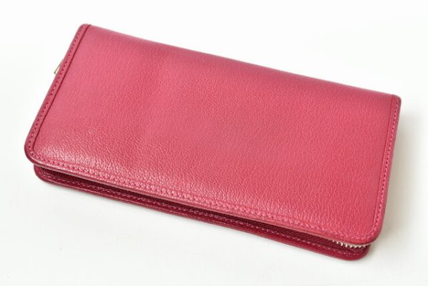 201031 3 lo 3 Loewe Amazona Long Wallet Goatskin Pink