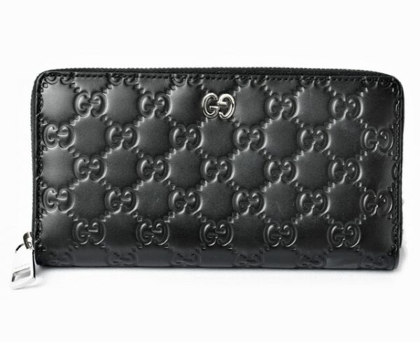 201031 32 g 1 Gucci Long Wallet Guccisima Dorian Black