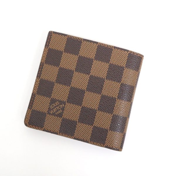 2010730256000002 2 Louis Vuitton Portefeuille Marco Wallet Damier Ebene Brown