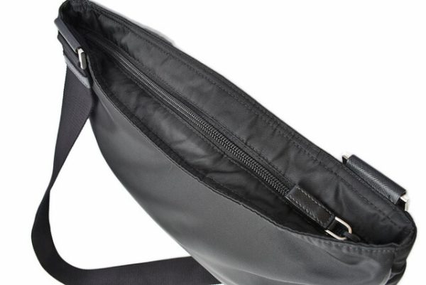 20111519p 4 Prada Shoulder Bag Messenger Bag Tessuto Nero BlacK