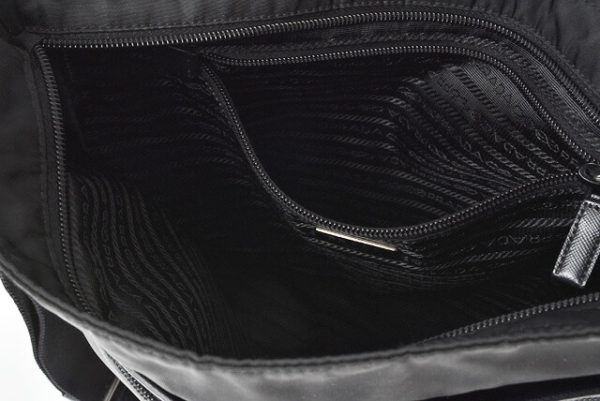 20111519p 5 Prada Shoulder Bag Messenger Bag Tessuto Nero BlacK