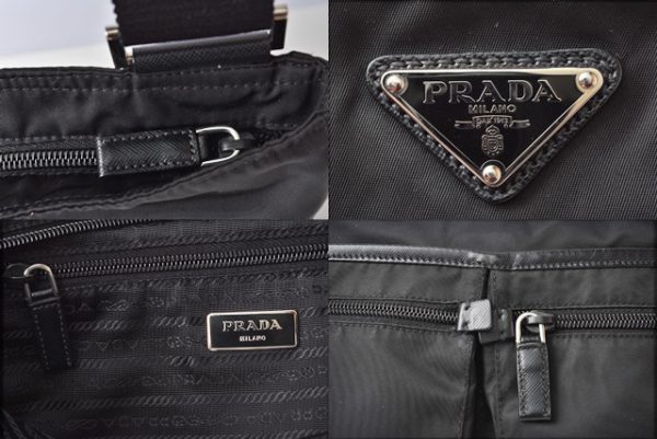 20111519p 6 Prada Shoulder Bag Messenger Tessuto Black