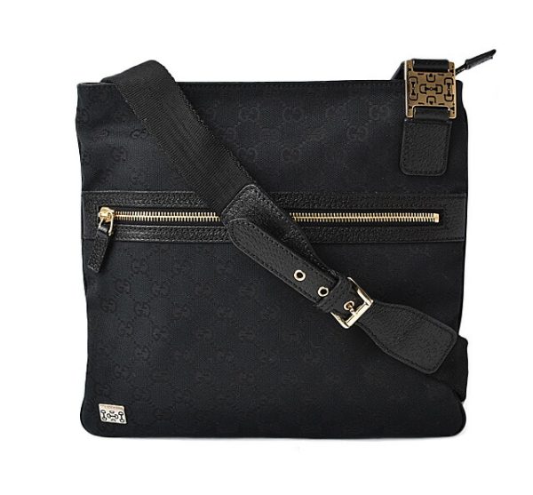 201122 2 11 g 1 Gucci Messenger Bag GG Black