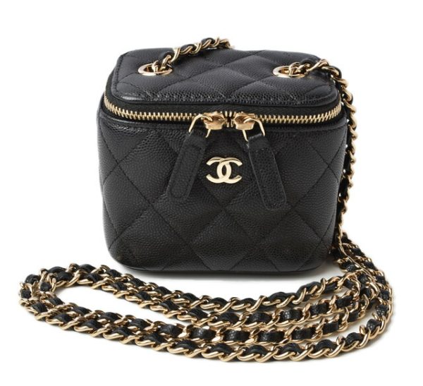 201122 2 8 c 1 CHANEL Small Vanity Bag Caviar Black