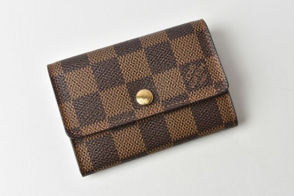 201215 11 lv 2 Louis Vuitton Portomone Mini Wallet Damier Brown