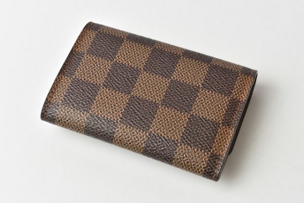 201215 11 lv 3 Louis Vuitton Portomone Mini Wallet Damier Brown