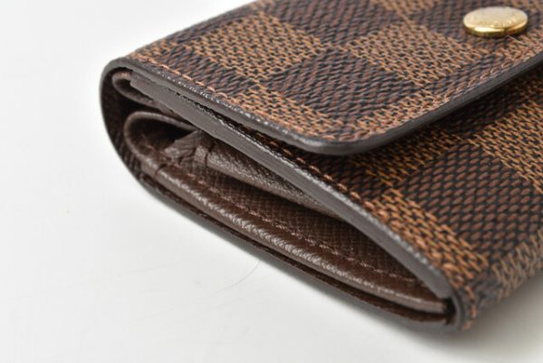 201215 11 lv 7 Louis Vuitton Portomone Mini Wallet Damier Brown