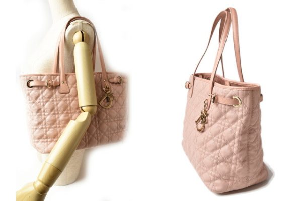 201215 2 d 2 Dior Dior Tote Bag Lambskin Rose Pink